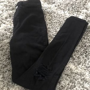 H&M black ripped jeans
